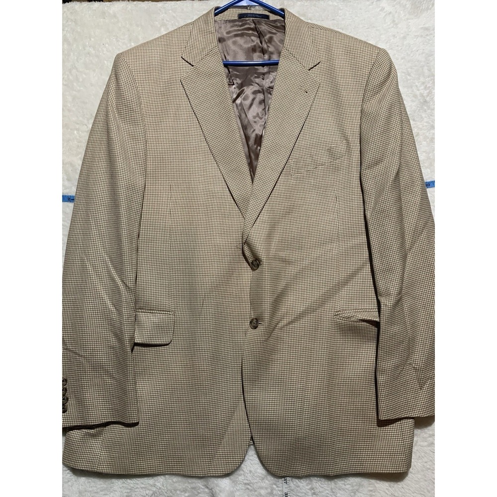 Jospeh Abboud Men's Tan Suit Jacket Size 48L - Picture 1 of 13